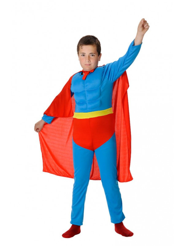 ayudante suéter Valiente Disfraz superman niño - Comprar en Tienda Disfraces Bacanal