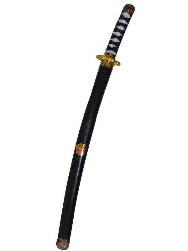 Disfraz de espada Ninja Katana 1:1, espada negra y verde, juego de rol,  modelo de juguete, Arma de seguridad PU, 106cm - AliExpress