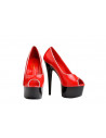 Zapato plataforma rojo