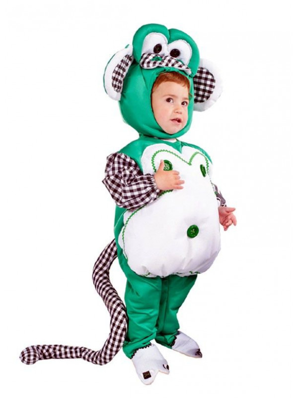 Disfraz mono verde bebé - Comprar en Tienda Disfraces Bacanal