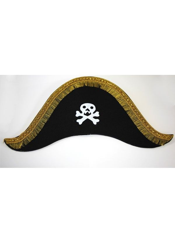 Sombrero capitán pirata calavera