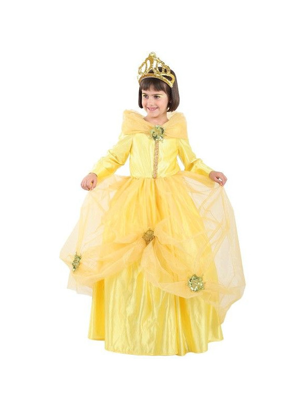terremoto prosa agujas del reloj Disfraz de princesa Bella niña - Comprar en Tienda Disfraces Bacanal
