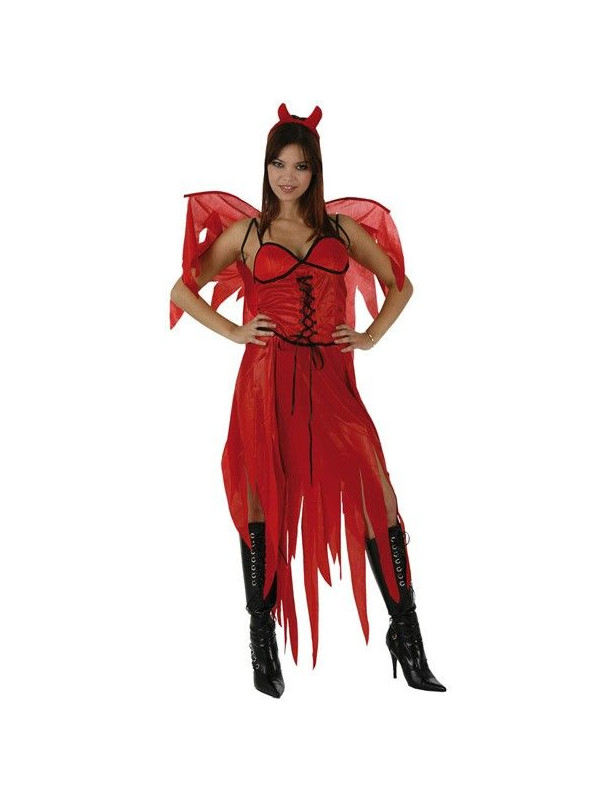 Disfraz Diablesa roja barato mujer