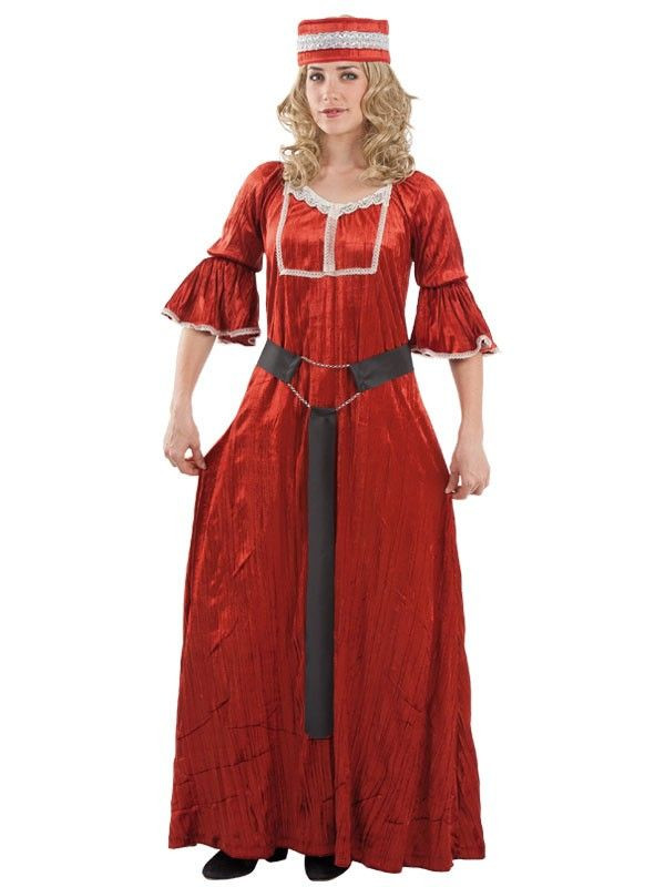 Disfraz medieval rojo mujer - Comprar en Tienda Disfraces Bacanal