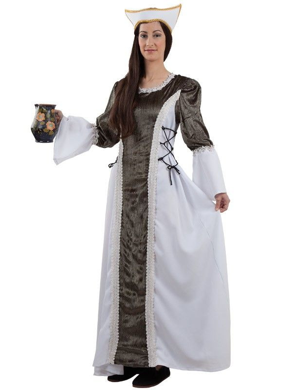 Disfraz dama medieval Isabel - Comprar en Tienda Disfraces Bacanal