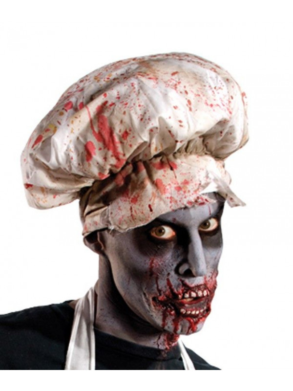 Gorro de cocinero zombie