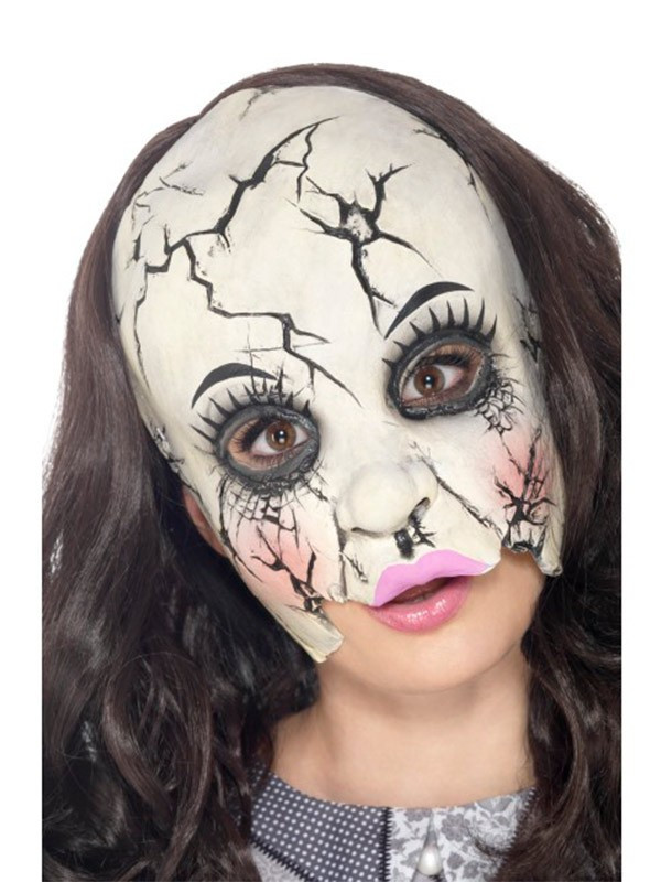 Máscara muñeca porcelana rota - Comprar en Tienda Disfraces Bacanal