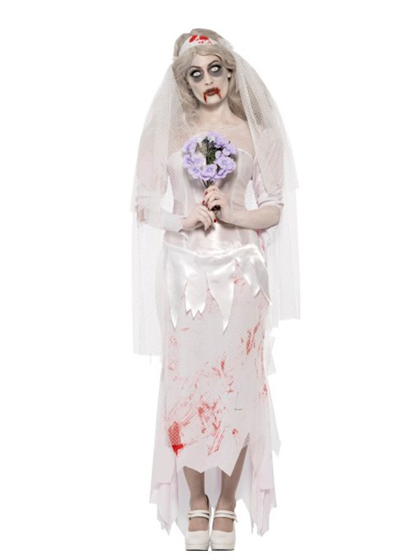 Disfraz zombie novia mujer