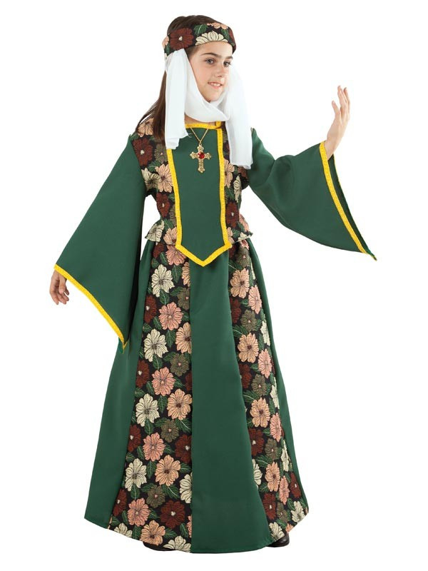 Disfraz de Princesa Medieval para niña - en Disfraces Bacanal