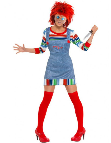 Disfraz Chucky para mujer - Comprar en Tienda Disfraces Bacanal