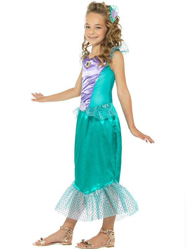 Disfraz sirenita deluxe para niña - Comprar en Tienda Disfraces Bacanal