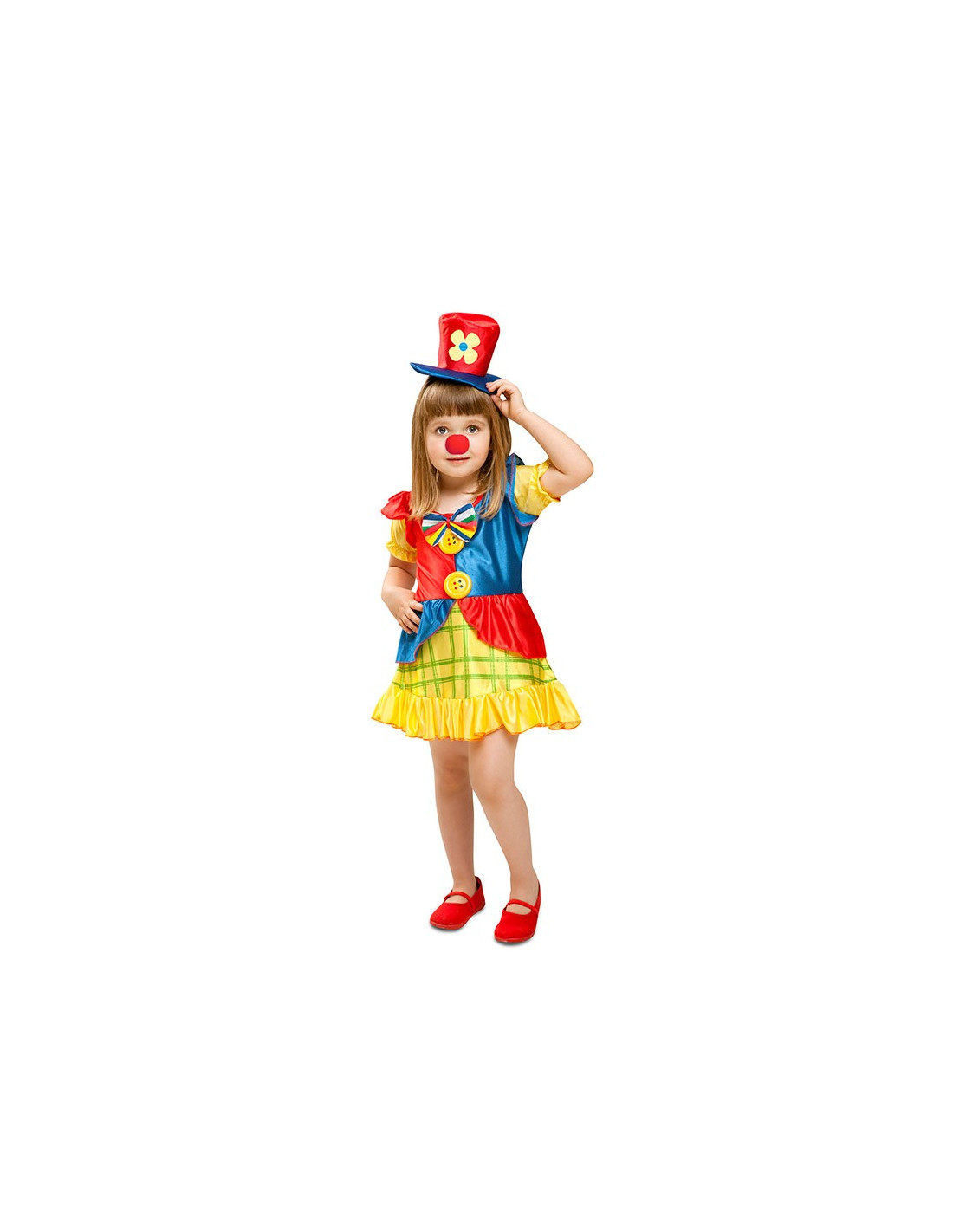 Disfraz de payasita divertida para niña - Comprar en Disfraces Bacanal
