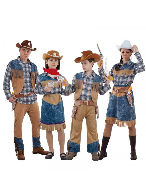 Disfraz En Grupo De Vaqueros Cowboys Comprar En Tienda Bacanal
