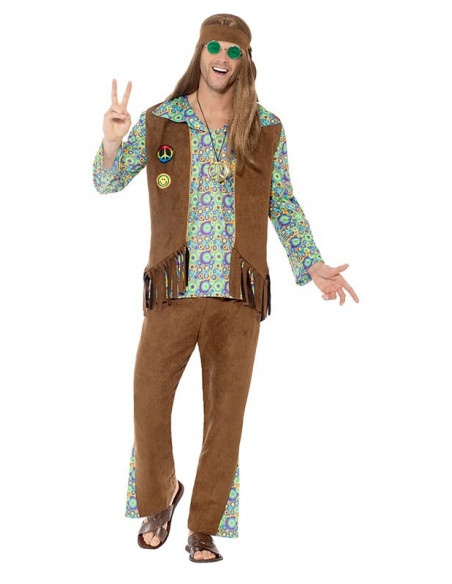 Plaga Emociónate pasar por alto Disfraz hippie años 60 para hombre - Comprar en Tienda Bacanal