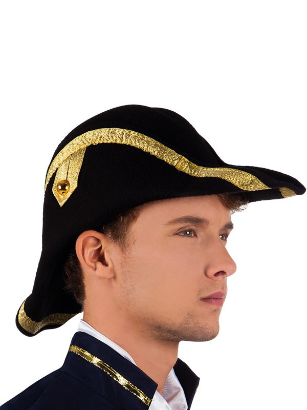 Gallina rango Perseo Sombrero de almirante época - Comprar en Tienda Disfraces Bacanal