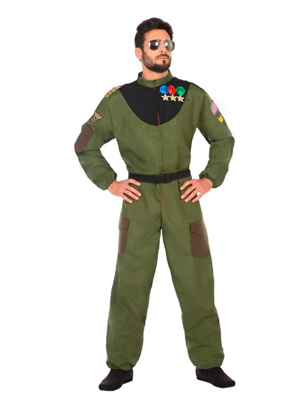 Disfraz de piloto militar para hombre - Comprar en Disfraces Bacanal