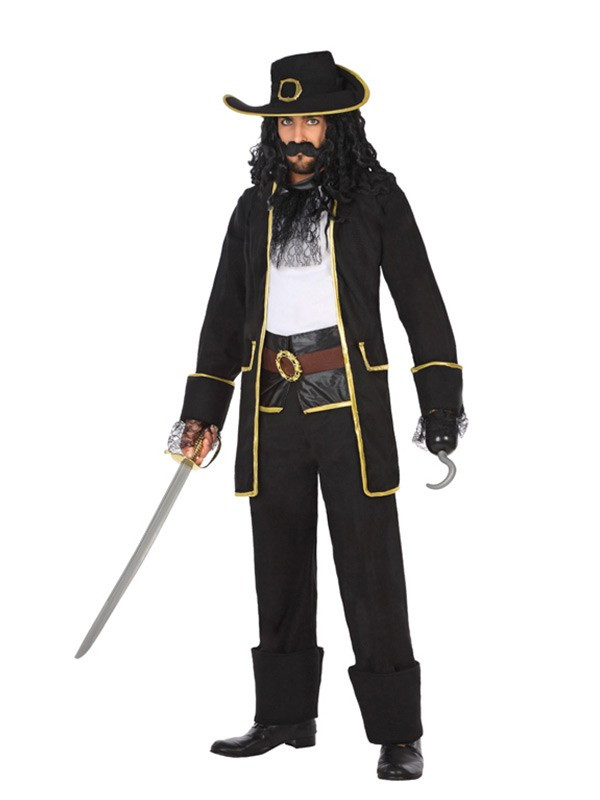 Disfraz de pirata barba negra adulto