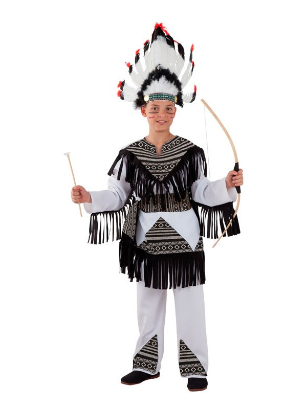Disfraz indio cherokee para niño - Comprar en Tienda Disfraces Bacanal
