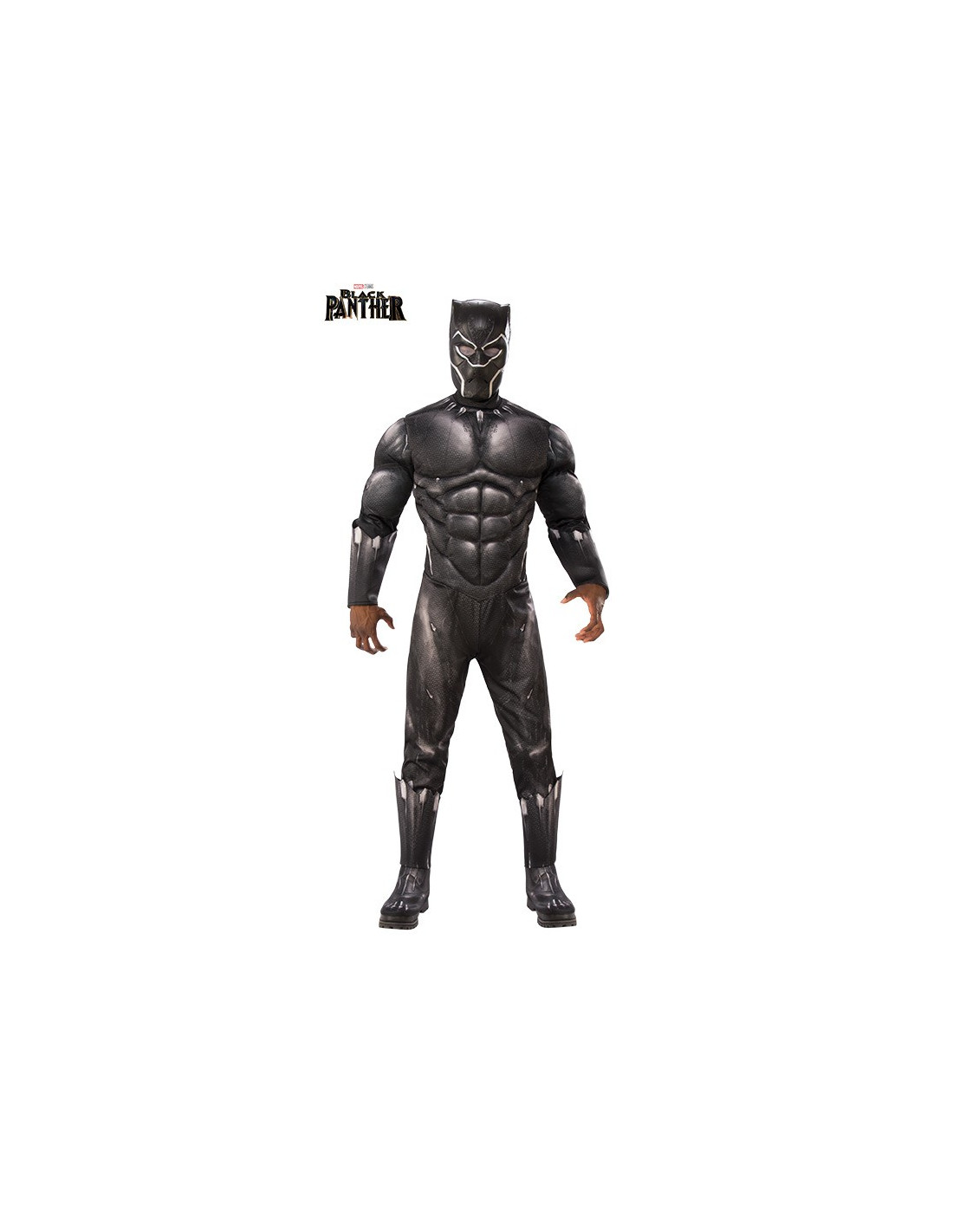 Golpeteo Araña de tela en embudo comprar Disfraz Black Panther Deluxe adulto - Comprar en Disfraces Bacanal