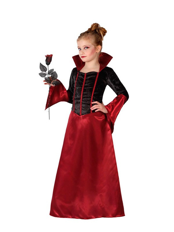 Disfraz de vampiresa elegante infantil