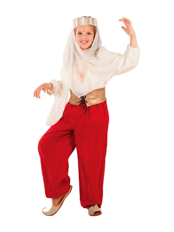Disfraz de princesa árabe roja - en Disfraces