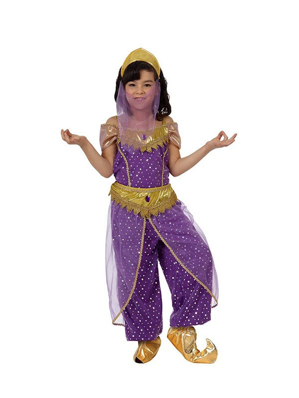 Disfraz de bailarina árabe morada