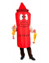 Disfraz Bote de Ketchup adulto