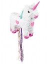 Piñata unicornio blanco