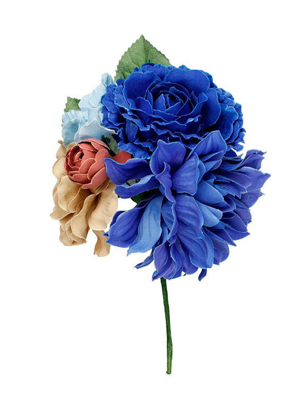 Ramillete flores andaluza azul