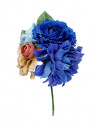 Ramillete flores andaluza azul