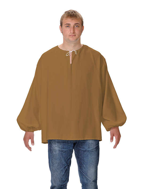 Camisas medievales de mesonero marrón