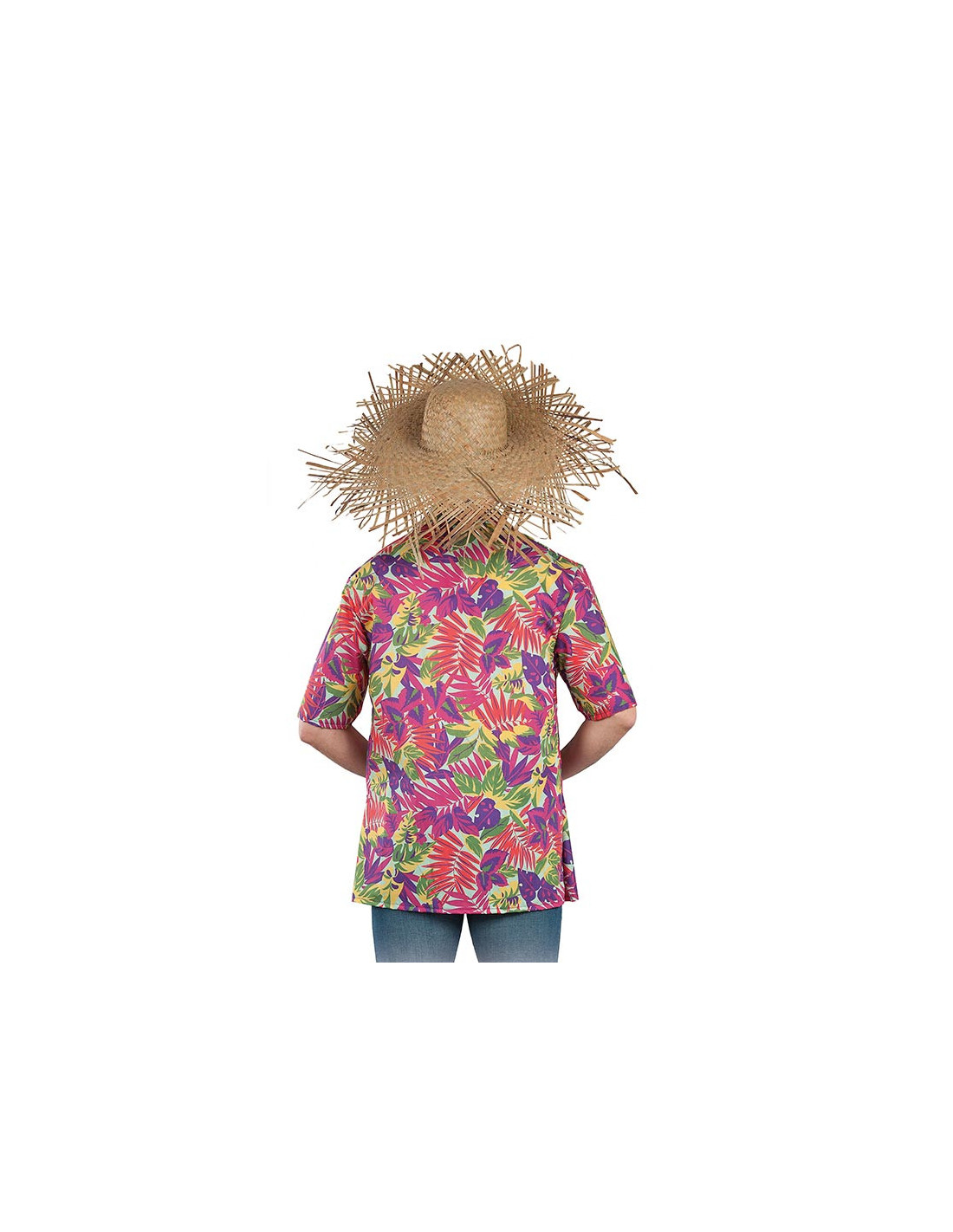 Sombrero de paja desfilorchado - Comprar en Tienda Disfraces Bacanal