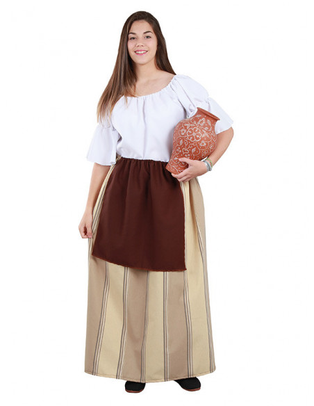 Falda campesina medieval mujer - Comprar en Tienda Disfraces Bacanal
