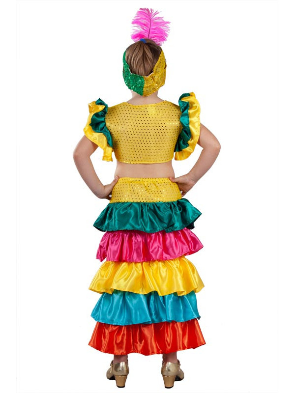 Disfraz Rumbera de colores niña - Comprar en Tienda Disfraces Bacanal