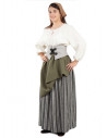 Disfraz de tabernera medieval para mujer