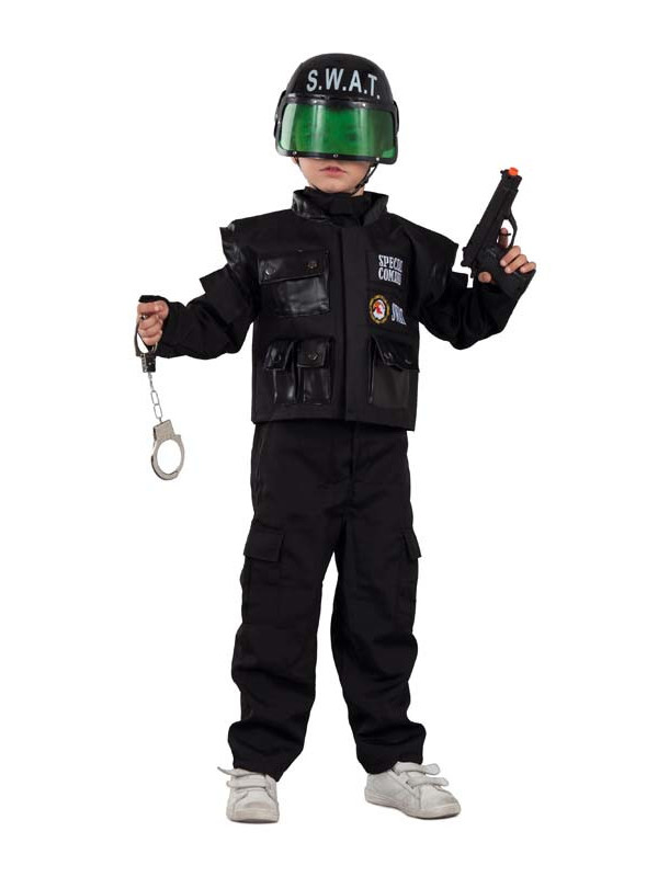 servidor Miniatura profundamente Disfraz de Policía Swat infantil - Comprar en Disfraces Bacanal