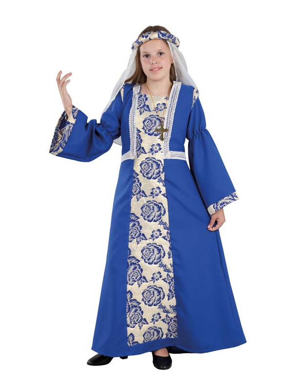 de acuerdo a Poner a prueba o probar comunicación Disfraz de Princesa Medieval azul infantil - Compra Disfraces Bacanal