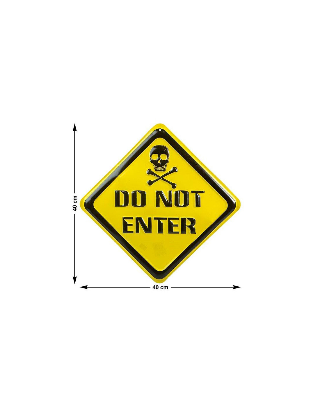 Cartel Do Not Enter Envio En 24h Comprar En Disfraces Bacanal