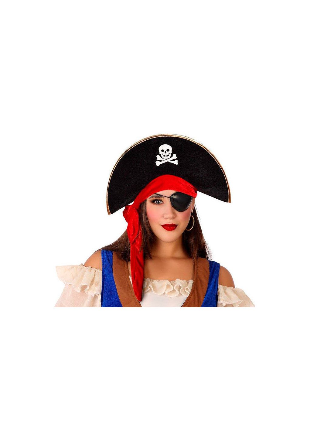 novato Bolsa Optimista Sombrero pirata calavera - Comprar en Tienda Disfraces Bacanal