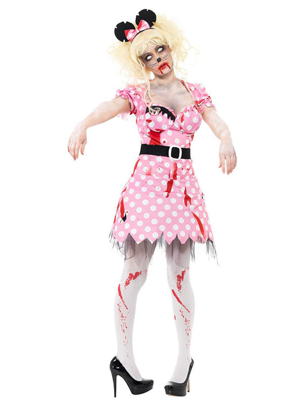 Cerebro ama de casa Desnudo Disfraz Minnie zombie mujer - Envío 24h|Comprar en Disfraces Bacanal