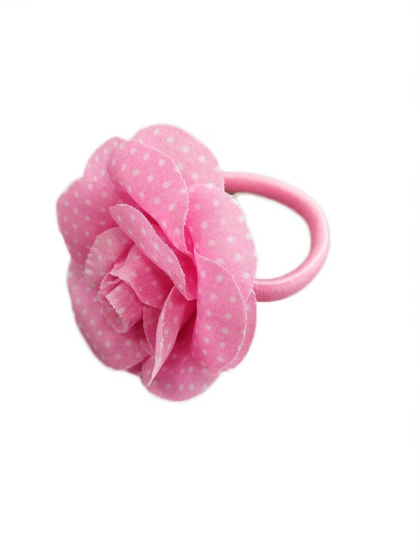 Flor coletero para bebé rosa