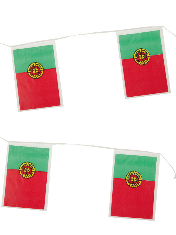 Guirnalda banderas de Portugal plástico