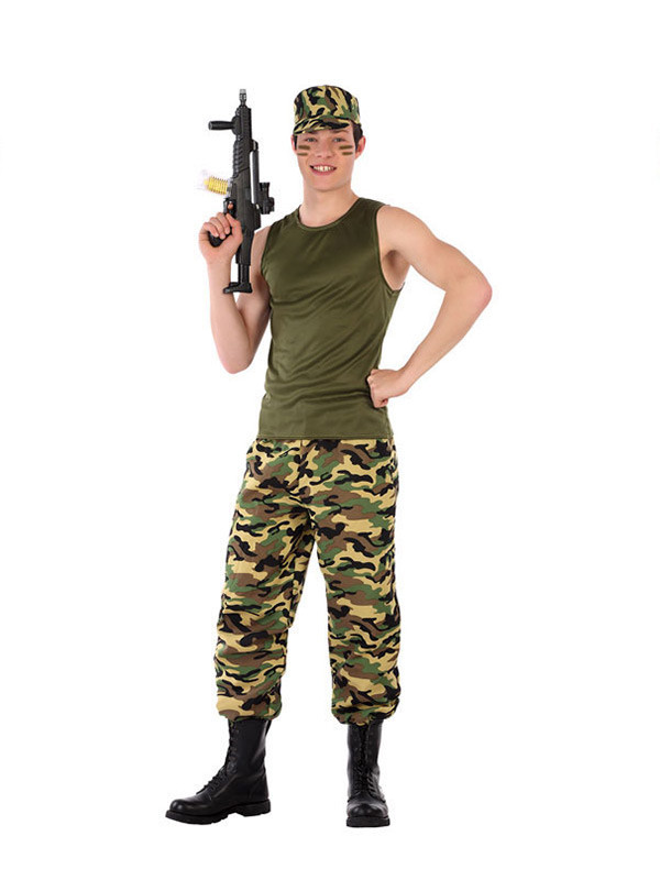 Disfraz soldado militar para adolescente - Compra en Disfraces Bacanal