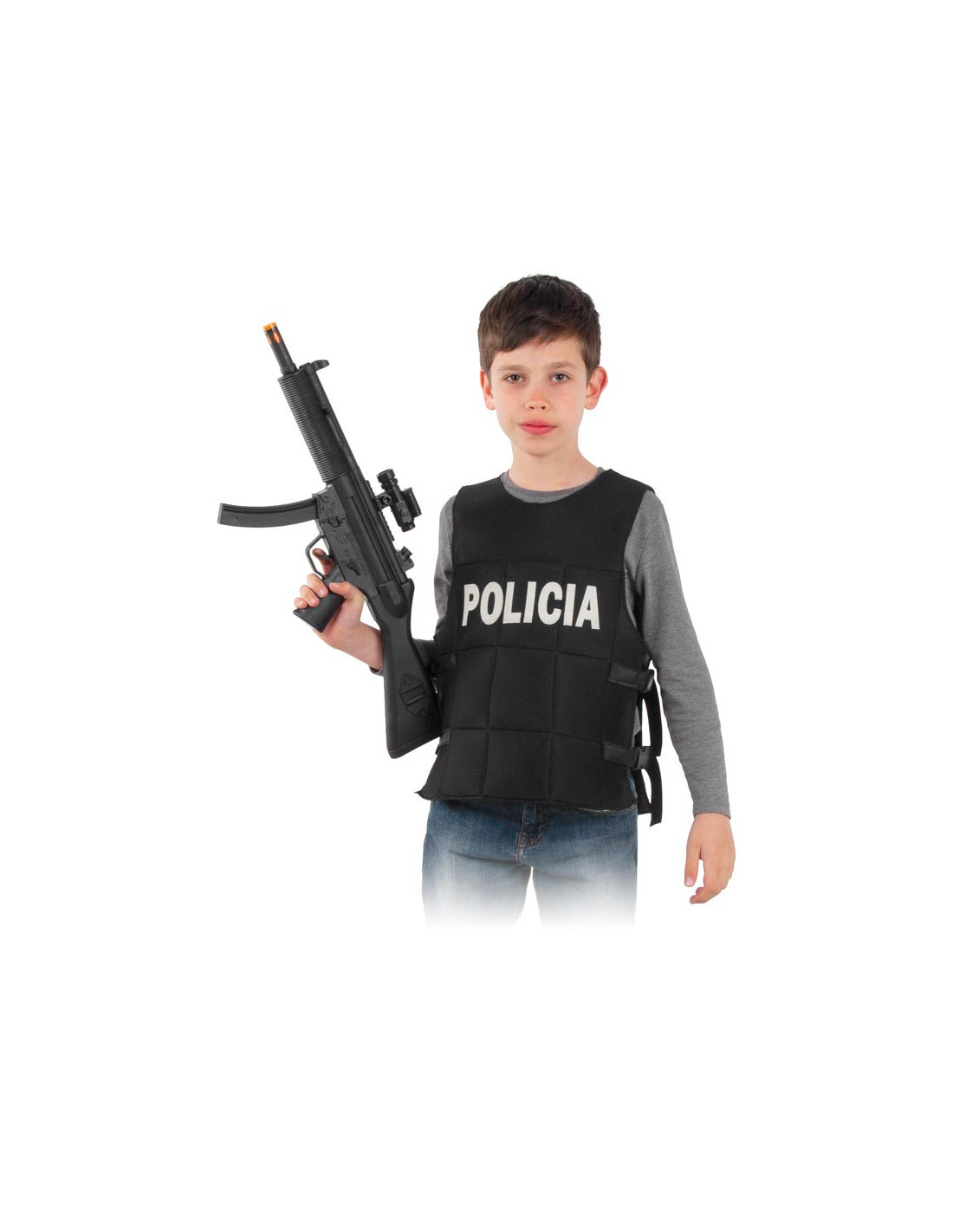 Chaleco policía infantil - Comprar en Tienda Disfraces Bacanal