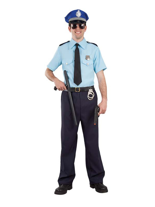 Disfraz policía local para hombre - 24h|Compra en Disfraces Bacanal