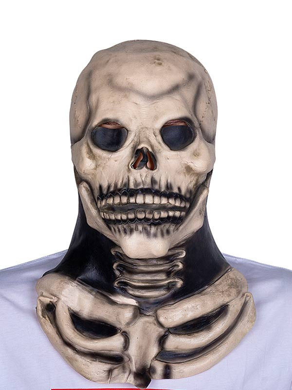 tengo hambre La playa imagen Máscara de esqueleto zombie - Comprar en Tienda Disfraces Bacanal