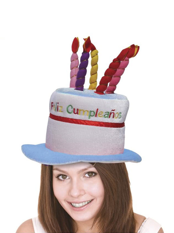 Túnica espiral deslealtad Sombrero Feliz Cumpleaños - Envío en 24h|Compra en Disfraces Bacanal