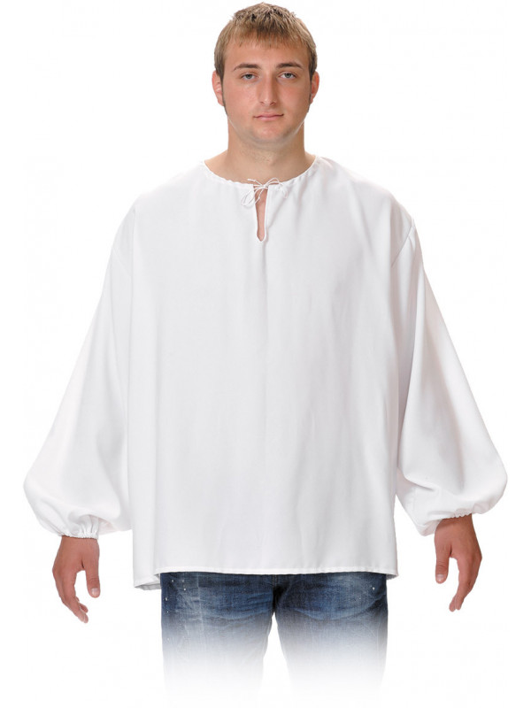 Camisas medievales de mesonero blanca