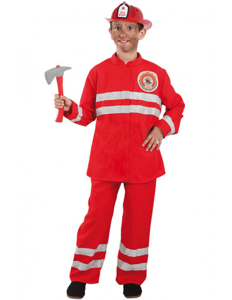 Persona enferma ajuste Enlace Disfraz de bombero para niño - Comprar en Tienda Disfraces Bacanal