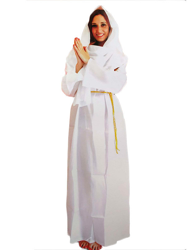 Disfraz Vírgen María blanca para mujer